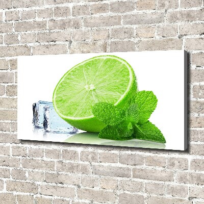 Canvas wall art Ice lime