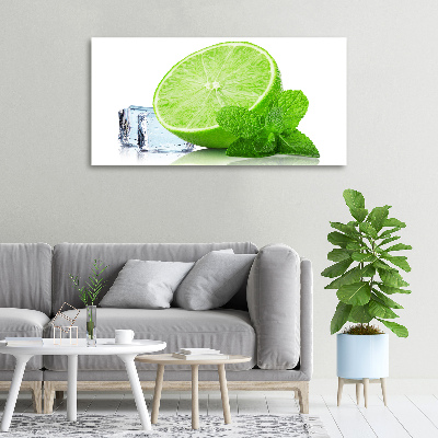 Canvas wall art Ice lime