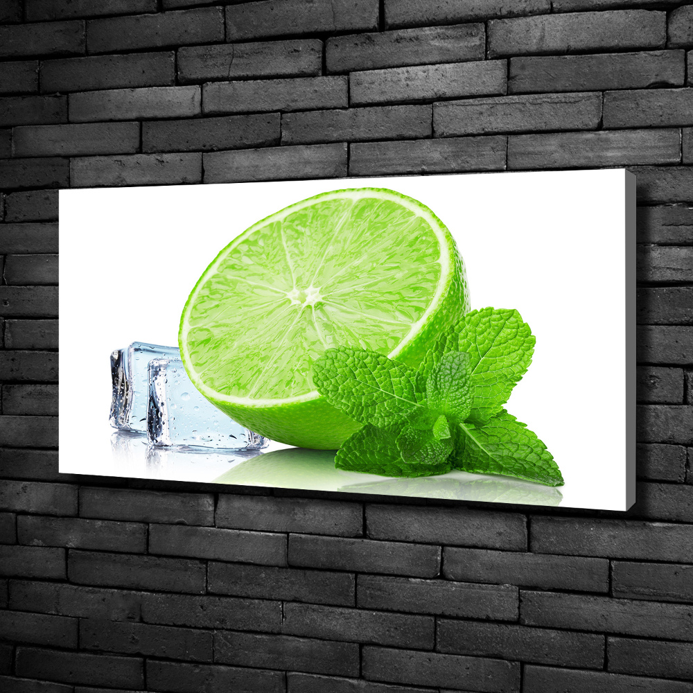 Canvas wall art Ice lime