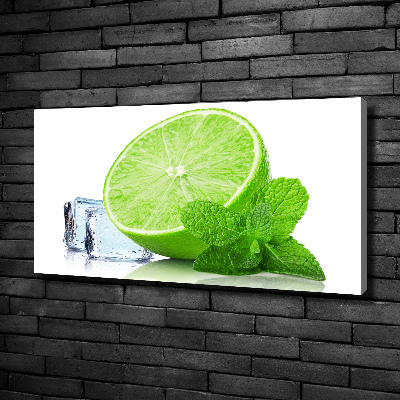 Canvas wall art Ice lime