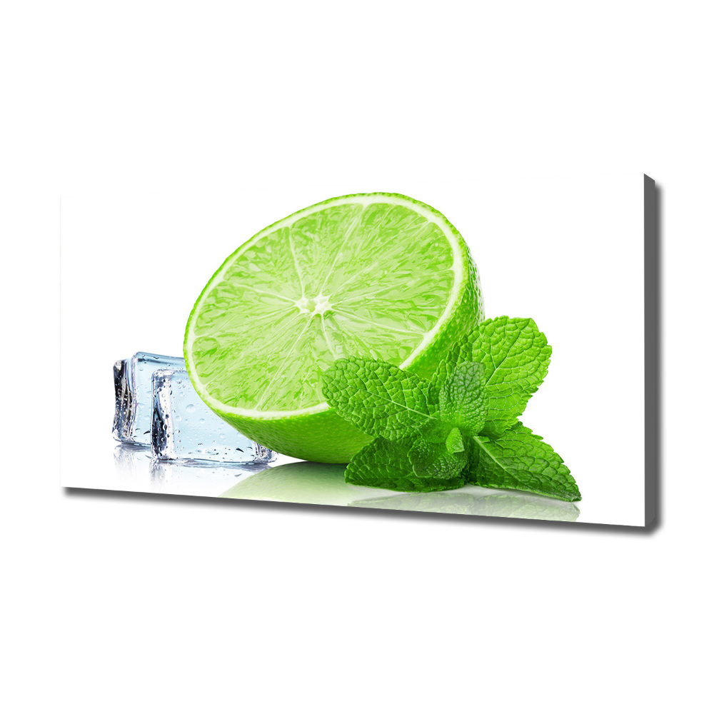 Canvas wall art Ice lime