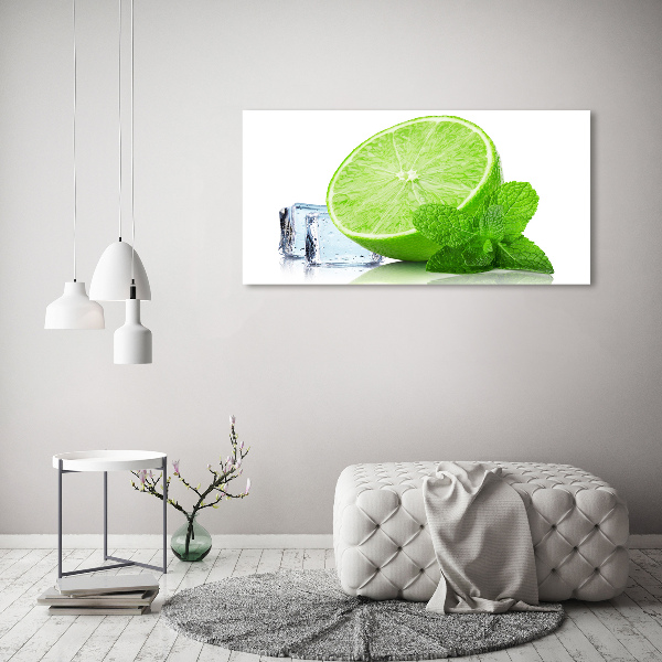 Canvas wall art Ice lime