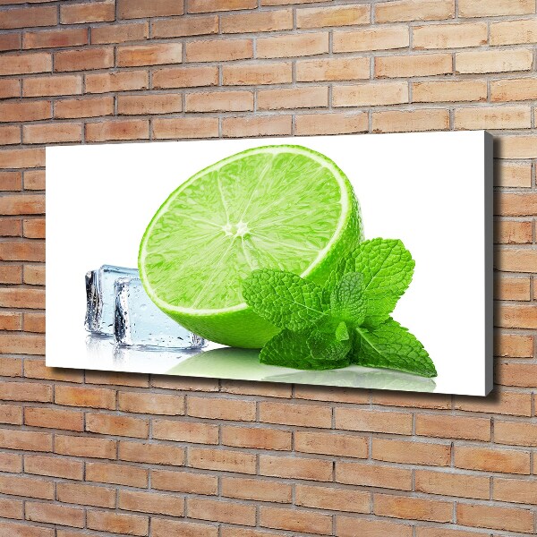 Canvas wall art Ice lime