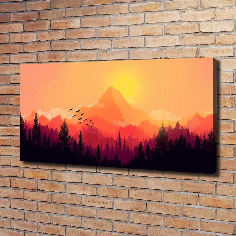 Canvas wall art Mountain landscape