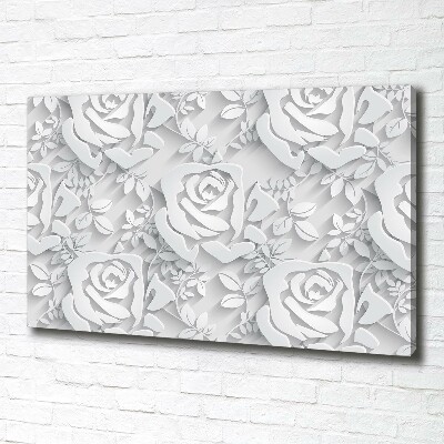 Canvas wall art Pattern roses