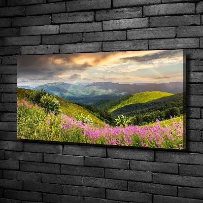 Canvas wall art Mountain landscape