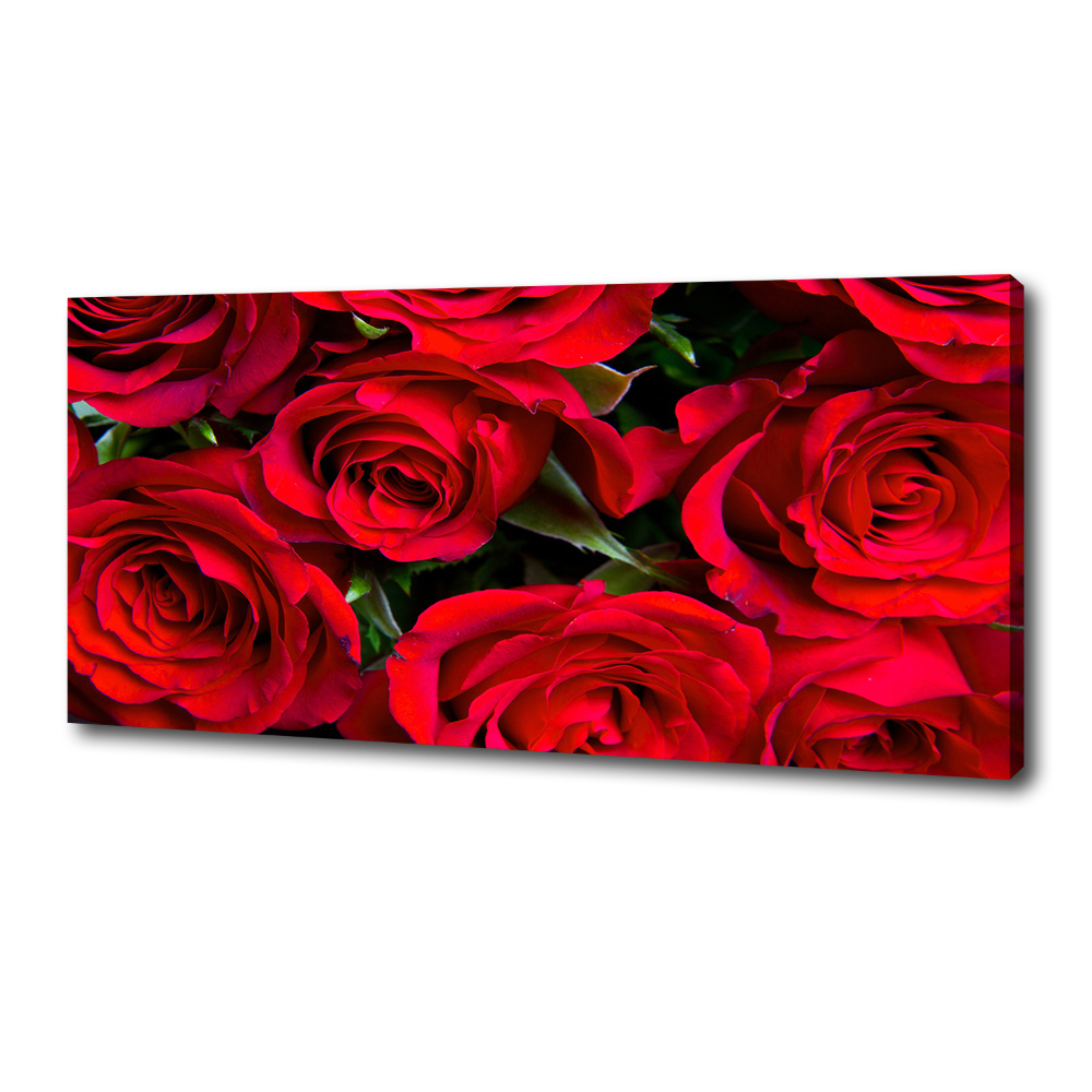 Canvas wall art Red roses