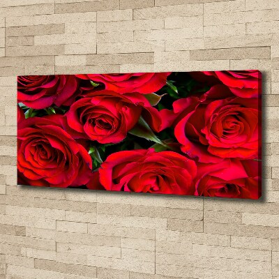 Canvas wall art Red roses