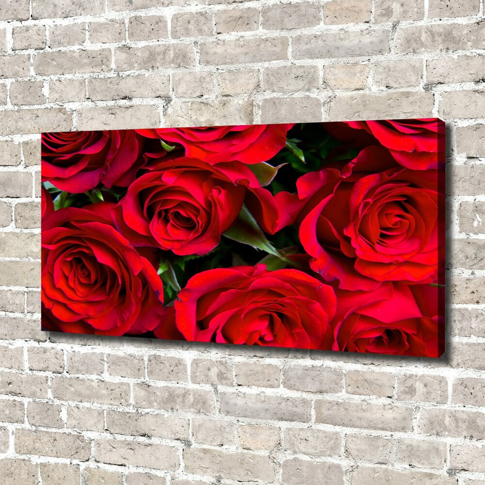 Canvas wall art Red roses