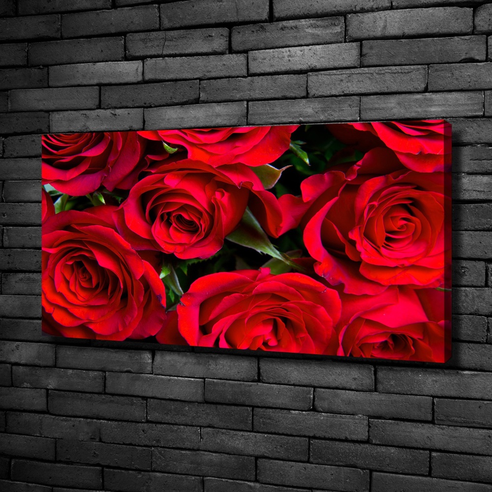 Canvas wall art Red roses