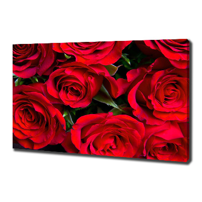 Canvas wall art Red roses