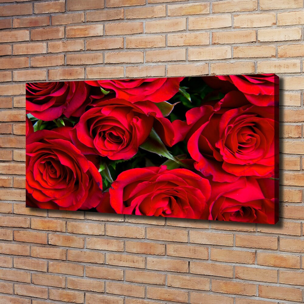 Canvas wall art Red roses