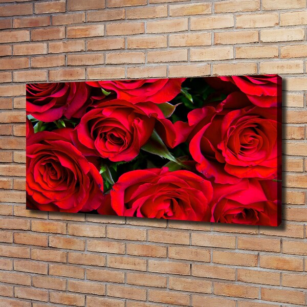 Canvas wall art Red roses