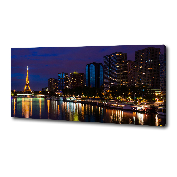 Canvas wall art Paris at night