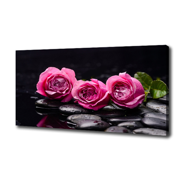 Canvas wall art Pink roses