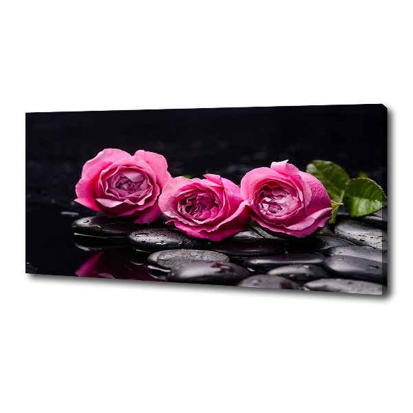 Canvas wall art Pink roses