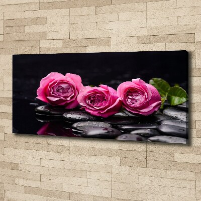 Canvas wall art Pink roses