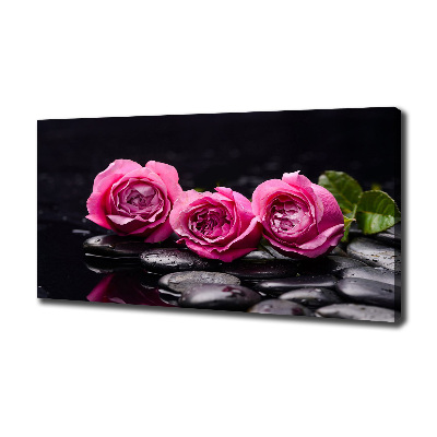 Canvas wall art Pink roses