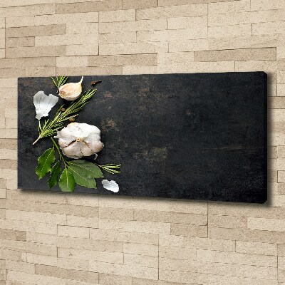 Canvas wall art Garlic