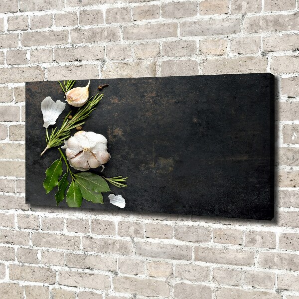 Canvas wall art Garlic