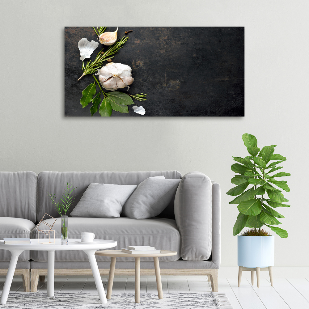 Canvas wall art Garlic