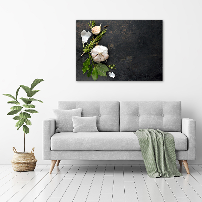 Canvas wall art Garlic