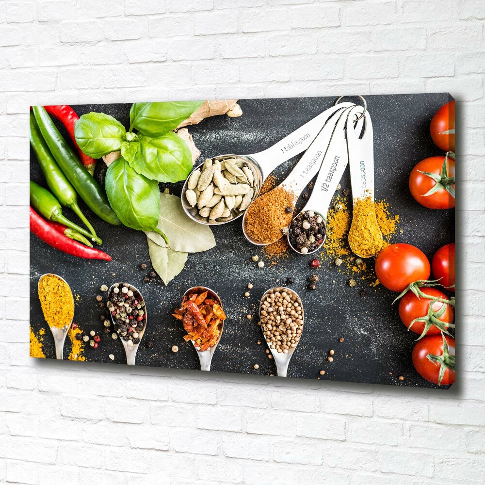 Canvas wall art A mixture of spices