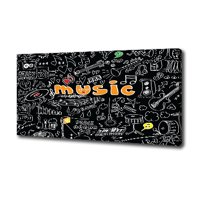 Canvas wall art Musical symbols