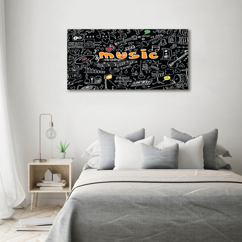 Canvas wall art Musical symbols