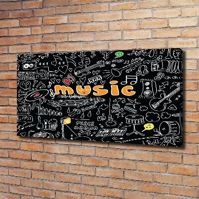 Canvas wall art Musical symbols