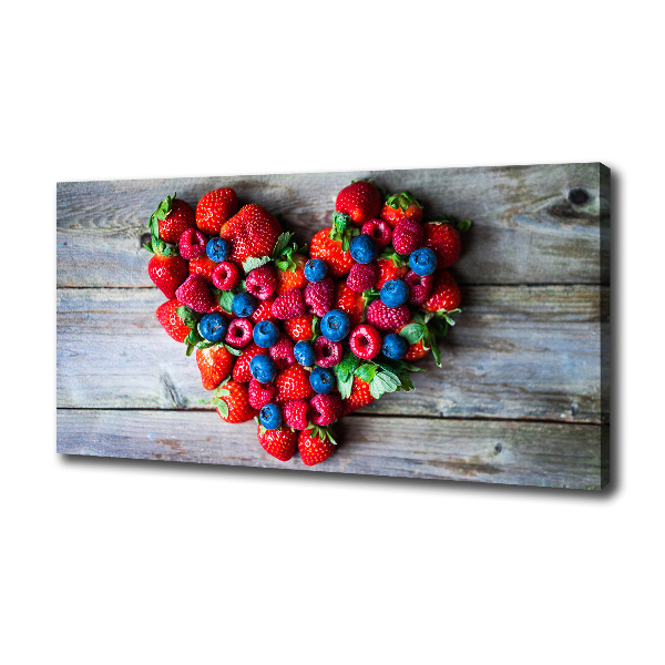 Canvas wall art Fruit heart