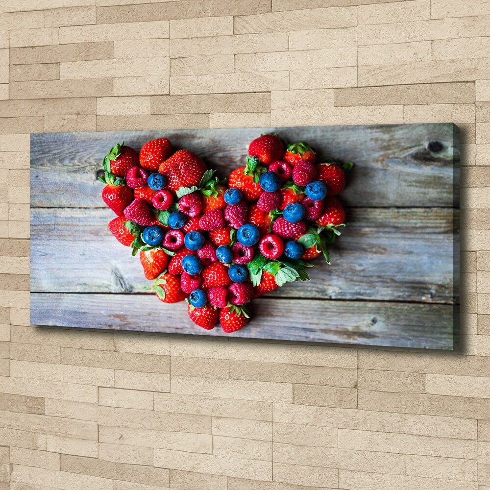 Canvas wall art Fruit heart