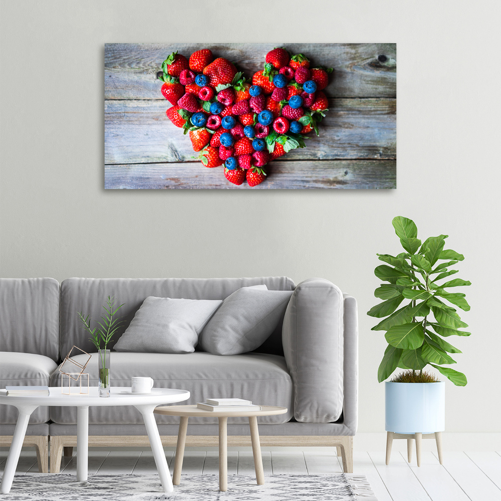 Canvas wall art Fruit heart