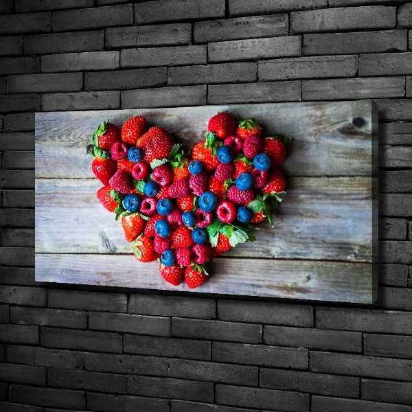 Canvas wall art Fruit heart