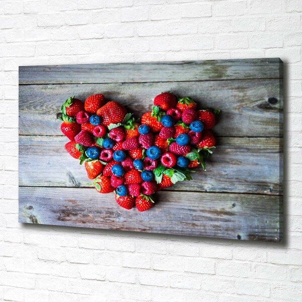 Canvas wall art Fruit heart