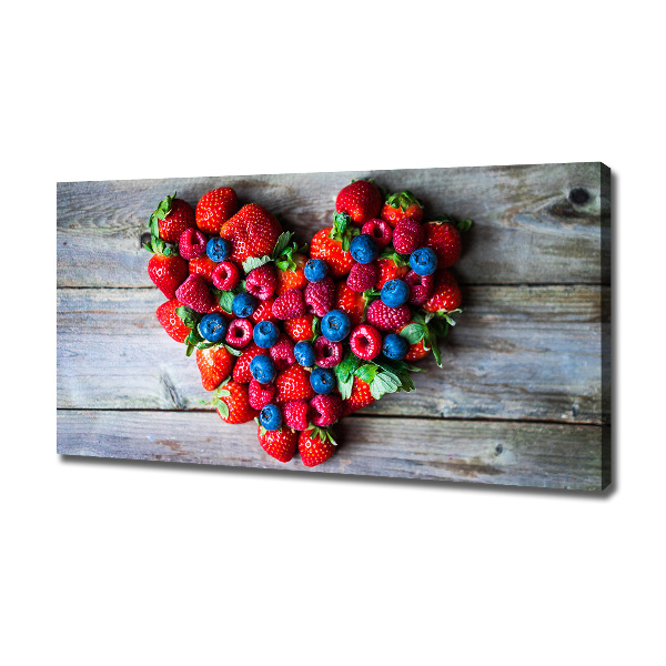 Canvas wall art Fruit heart