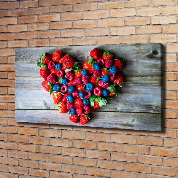 Canvas wall art Fruit heart