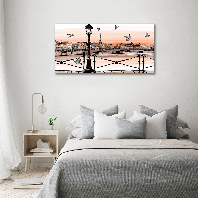 Canvas wall art Twilight in Paris