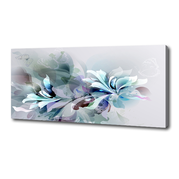 Canvas wall art Abstraction flowers