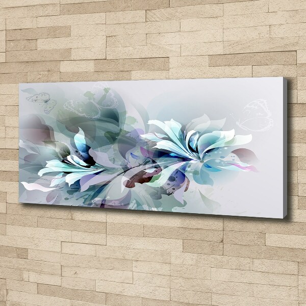 Canvas wall art Abstraction flowers