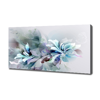 Canvas wall art Abstraction flowers