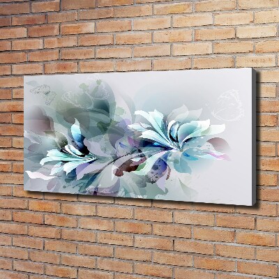 Canvas wall art Abstraction flowers