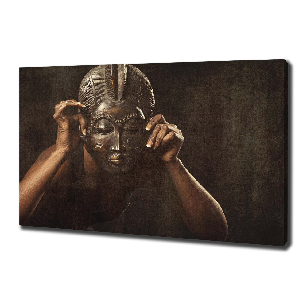 Canvas wall art African mask