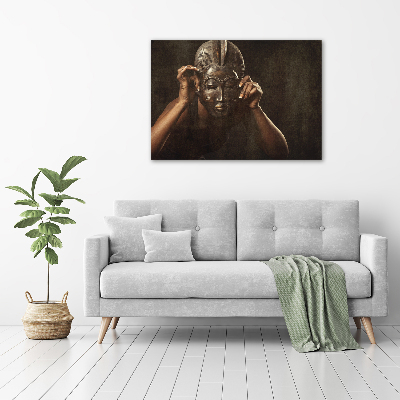 Canvas wall art African mask