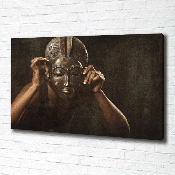 Canvas wall art African mask