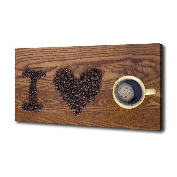 Canvas wall art I love coffee