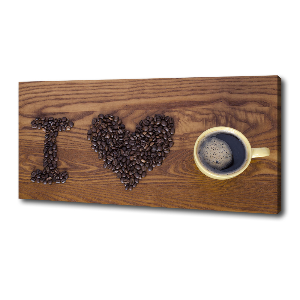 Canvas wall art I love coffee