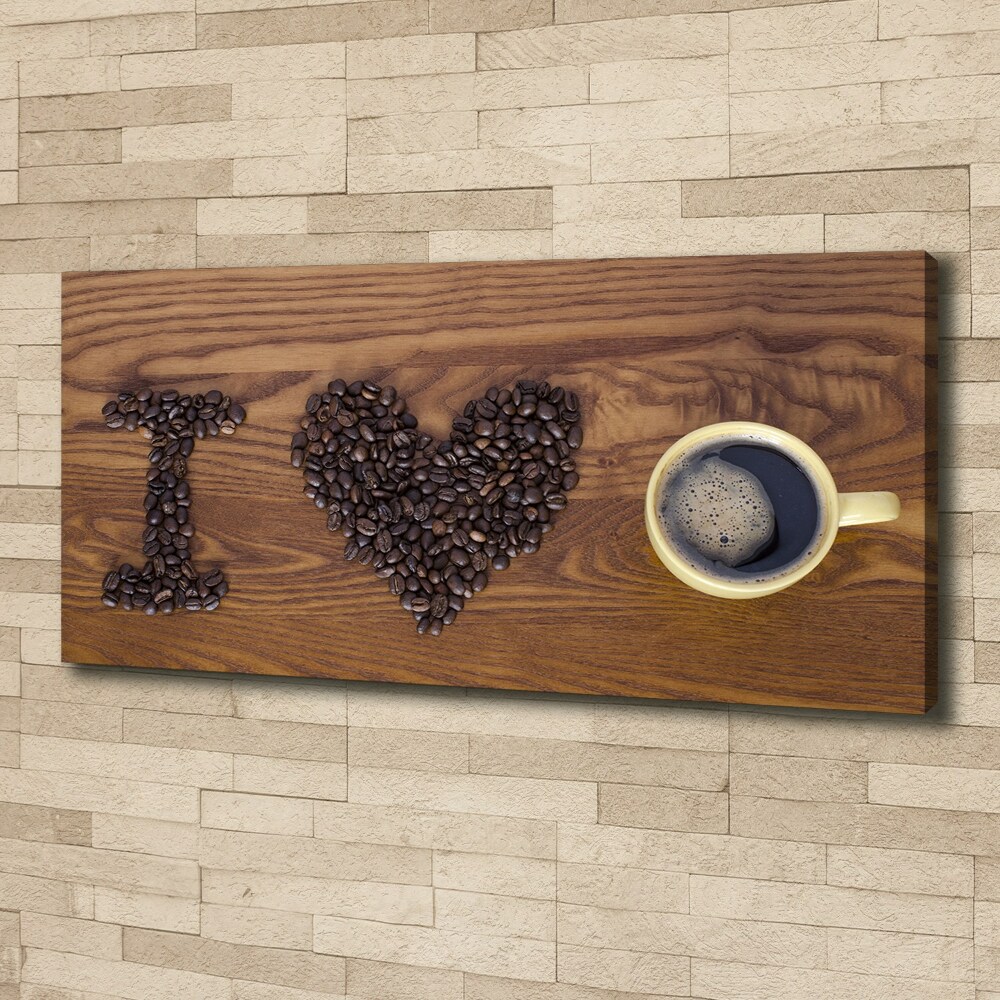 Canvas wall art I love coffee