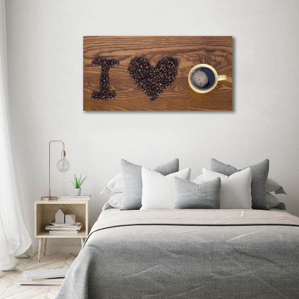 Canvas wall art I love coffee