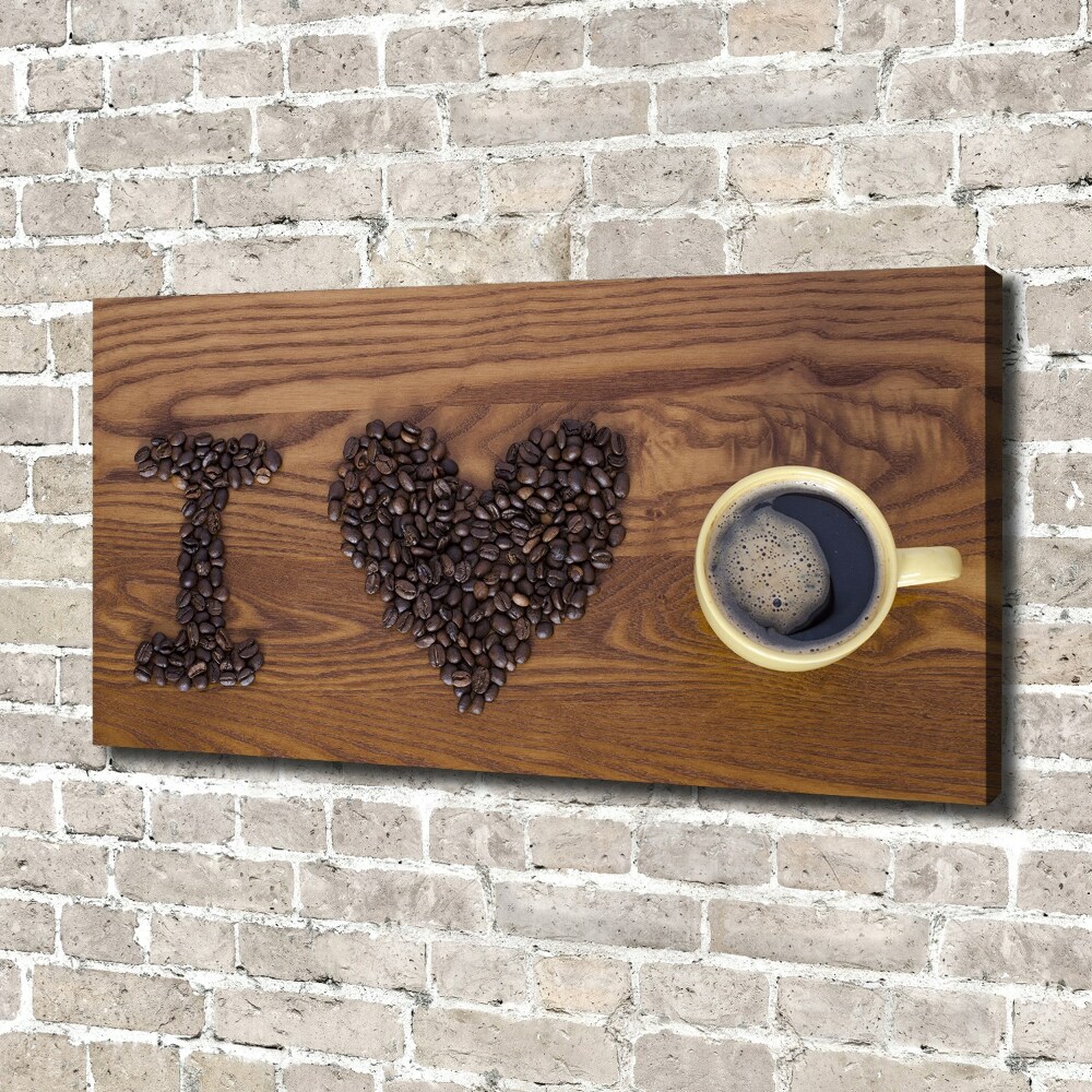 Canvas wall art I love coffee